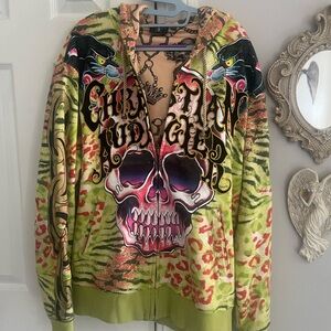 Christian Audigier Multicolor Graphic Jacket